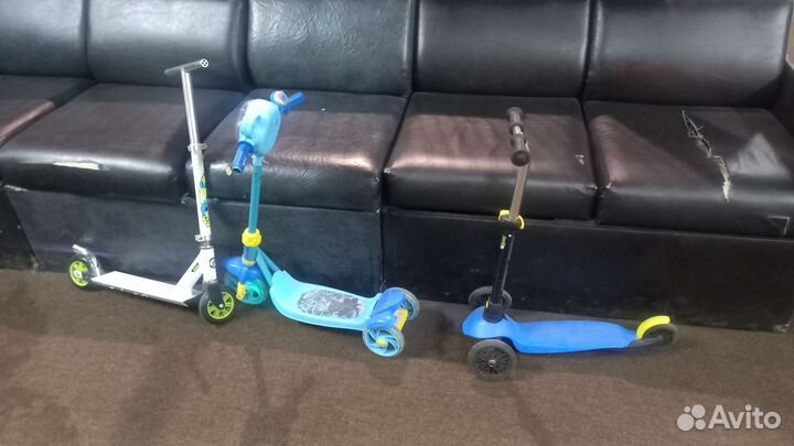 Самокаты трехколесные, детские, трюковые