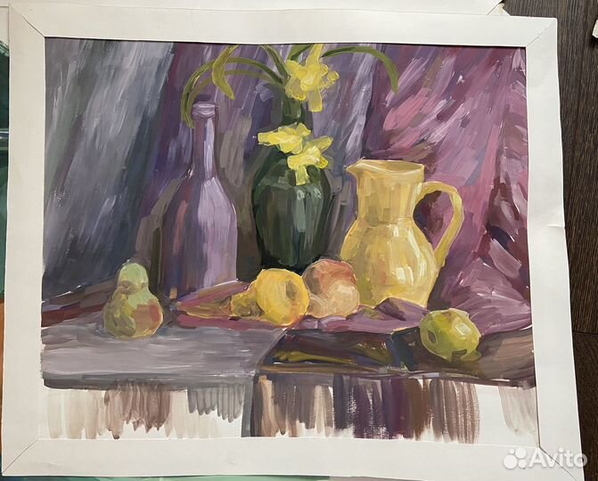 Картина гуашью