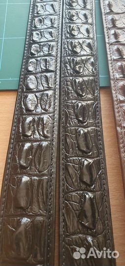 Ременные заготовки из кожи крокодила