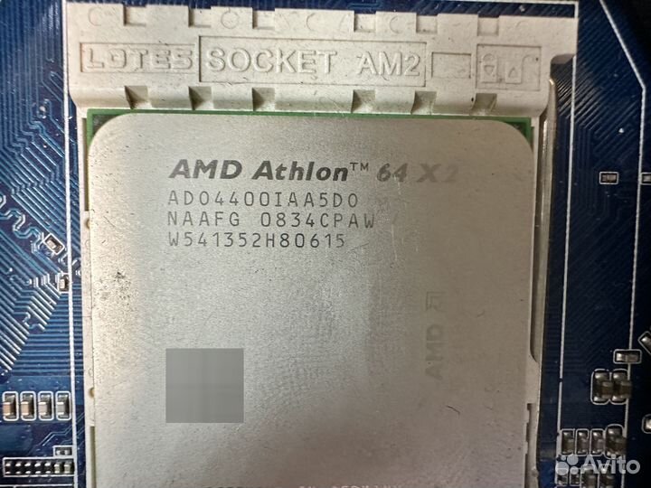 Материнская плата с процессором AM2+ памятью DDR2