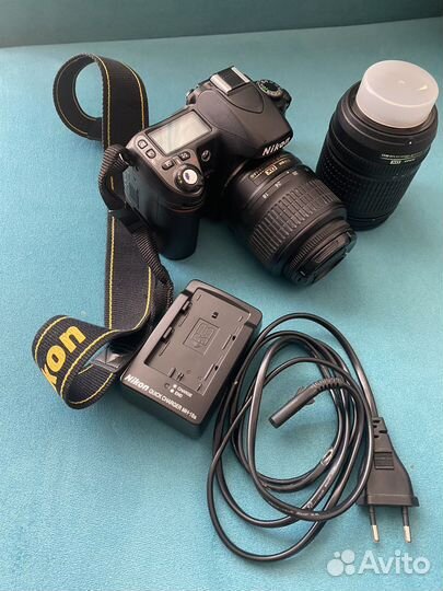 Фотоаппарат nikon D80 с двумя объективами