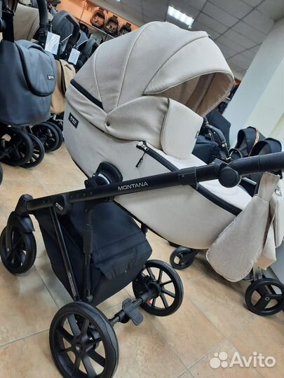 Коляска 2в1 (Riko Basic) montana (бежевый)