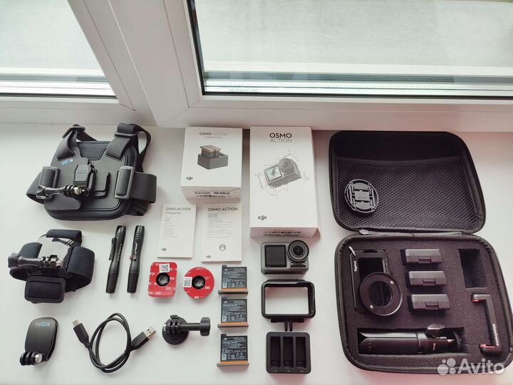 Экшн камера DJI Osmo Action + аксессуары