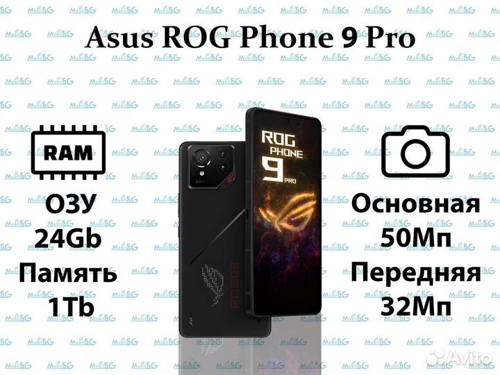 Asus ROG Phone 9 Pro, 24/1 ТБ