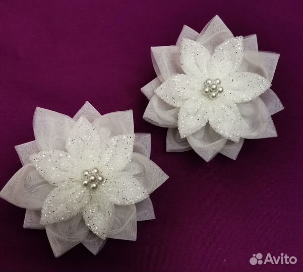 Резинки для волос с цветами