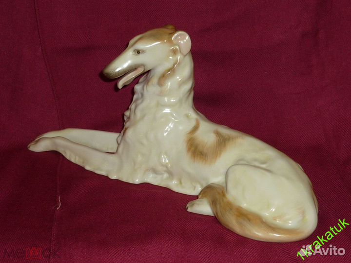 Собака, борзая. Венгрия, Herend, Херенд