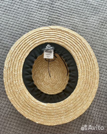 Соломенная шляпа канотье Karfil hats Греция
