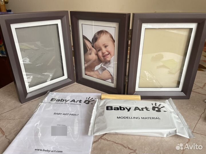 Рамка тройная со слепком Baby Art