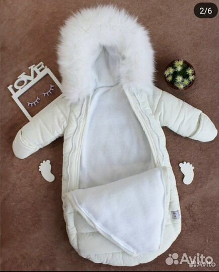 Конверт зимний для девочки