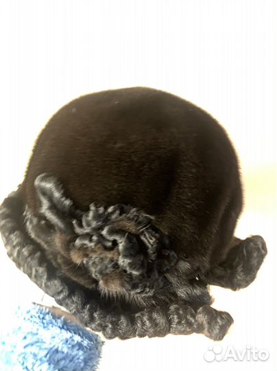 Шляпа норковая с каракулем