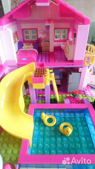 Конструктор legо(аналог) летний дом,лего россыпь