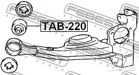 Febest TAB-220 Сайлентблок балки задней