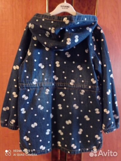 Плащ джинсовый для девочки