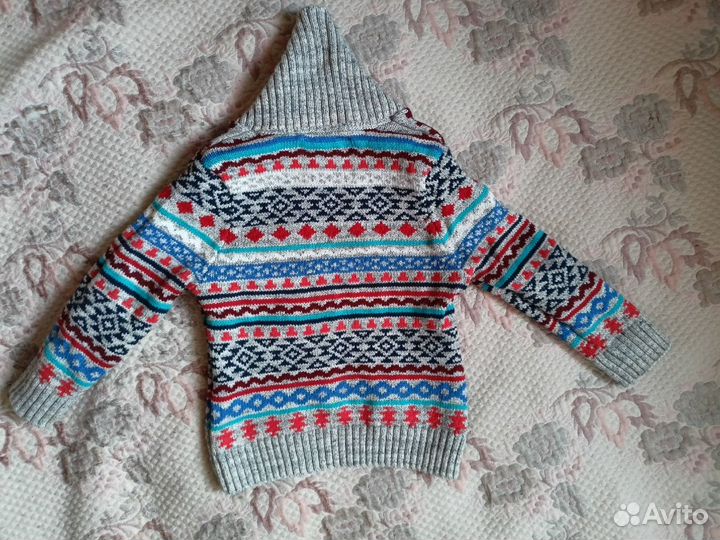Теплая кофта для мальчика рост 92