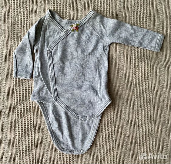 Боди NB (0-3) с длинным рукавом, комплект 4 шт