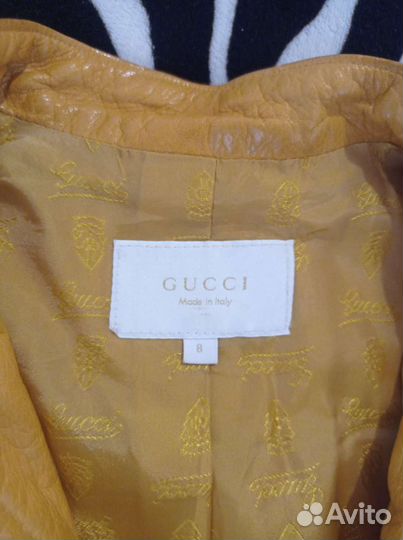 Кожаная куртка gucci