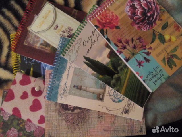 Блокноты, скетчбуки дизайнерские, 20 штук