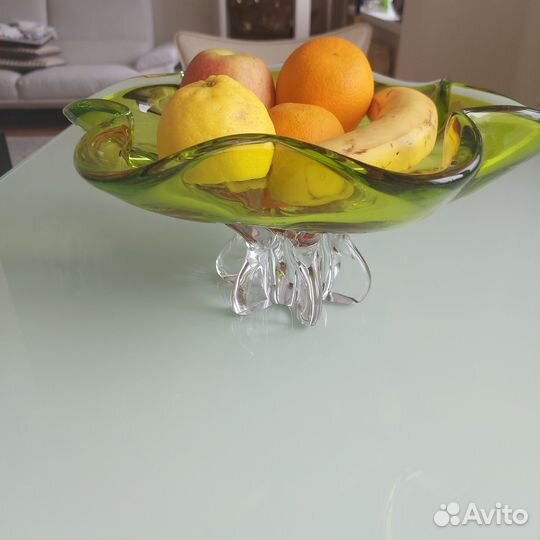 Хрустальная ваза для фруктов, Чехия