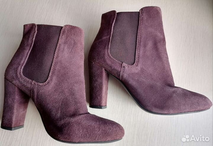 Ботильоны замшевые 37