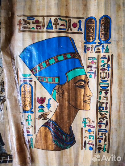 Картина на папирусе из Египта