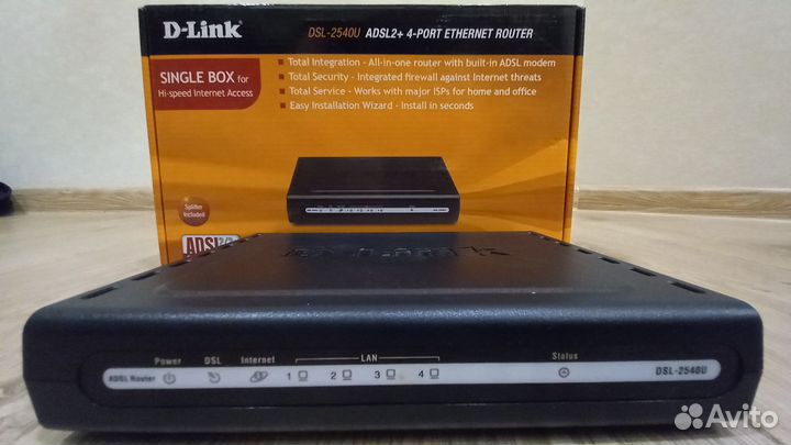 Pоутер D-Link dsl-2540u