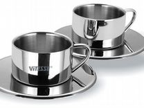 Набор посуды vitesse VS-1817 2чашки и 2блюдца кофе