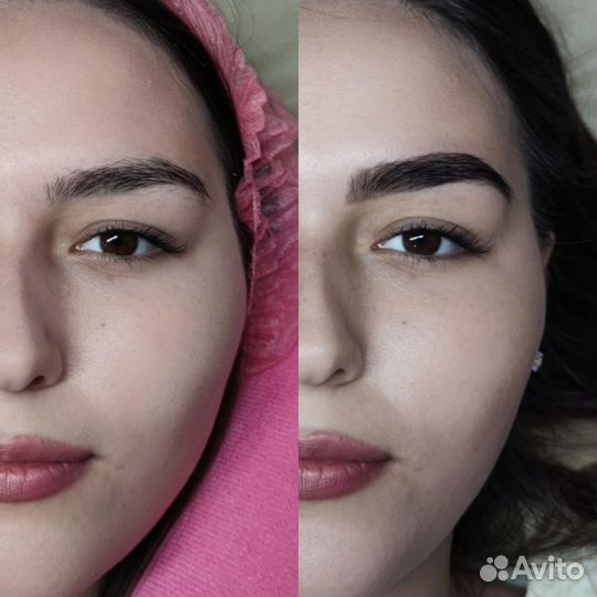 Наращивание ресниц, коррекция и окрашивание бровей