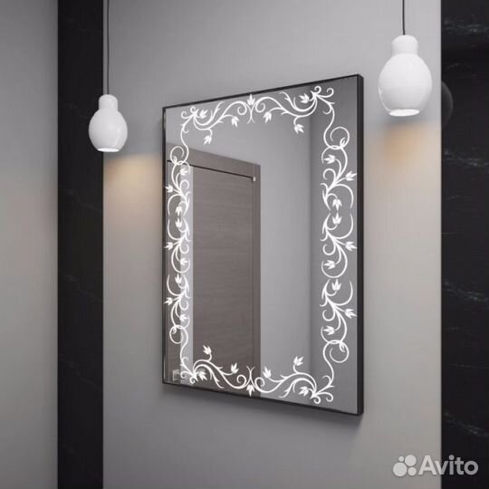 Зеркало с рисунком 80*60см