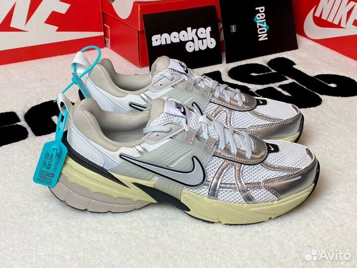 Оригинал Nike V2K Whitе Меtalliс Silver