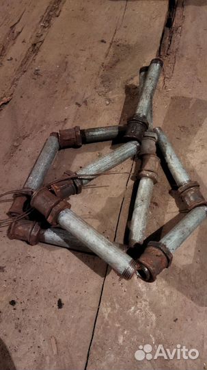 Сгон+муфта+гайка комплект 1/2 и 3/4