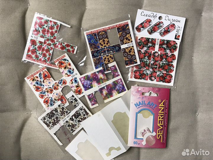 Набор 50+ видов слайдеры наклейки для ногтей