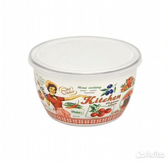 Миска эмалированная «Винтаж» 2,45л Metrot