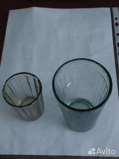 Стаканы граненые СССР 100 мл 350шт,200 мл 55 шт