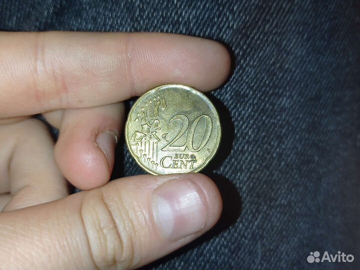 20 evro cent 2000год