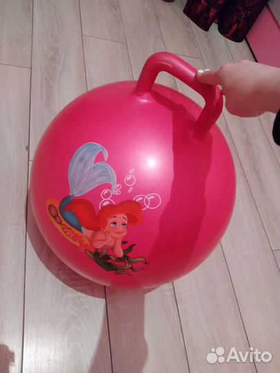 Мяч гимнастический с ручкой