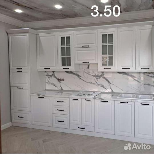 Цена за весь белый белый кухонный гарнитур