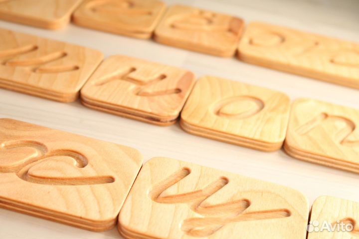 Тактильные буквы строчные (6х6см)