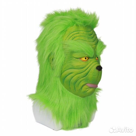 Маска Гринч карнавальная латекс