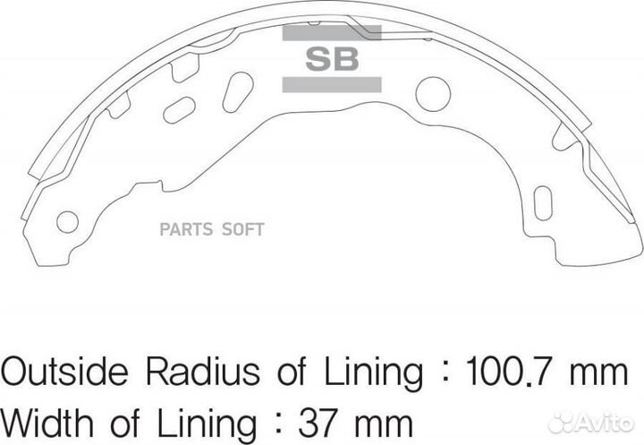 Sangsin brake SA177 Колодки тормозные renault loga