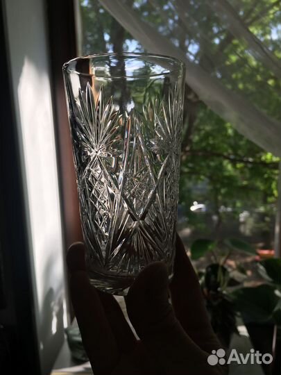 Хрустальные стаканы СССР + рюмки новые