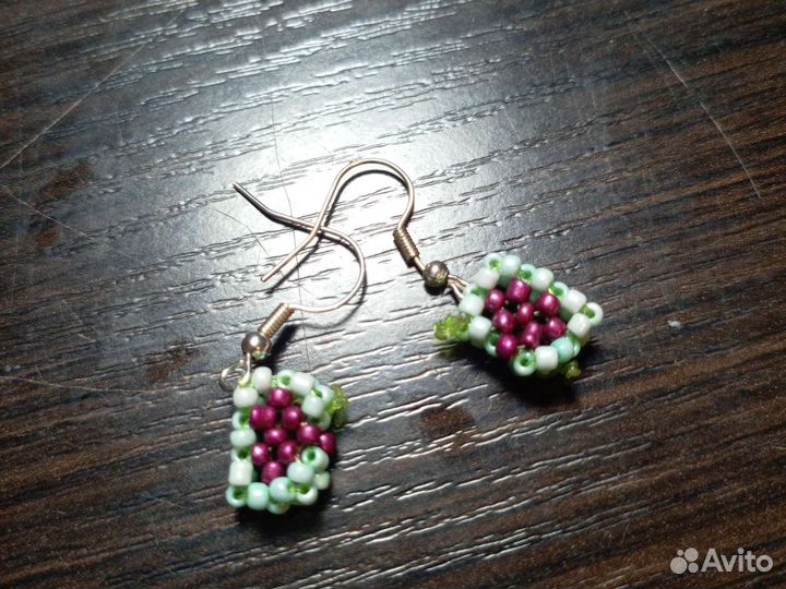 Серьги из бисера