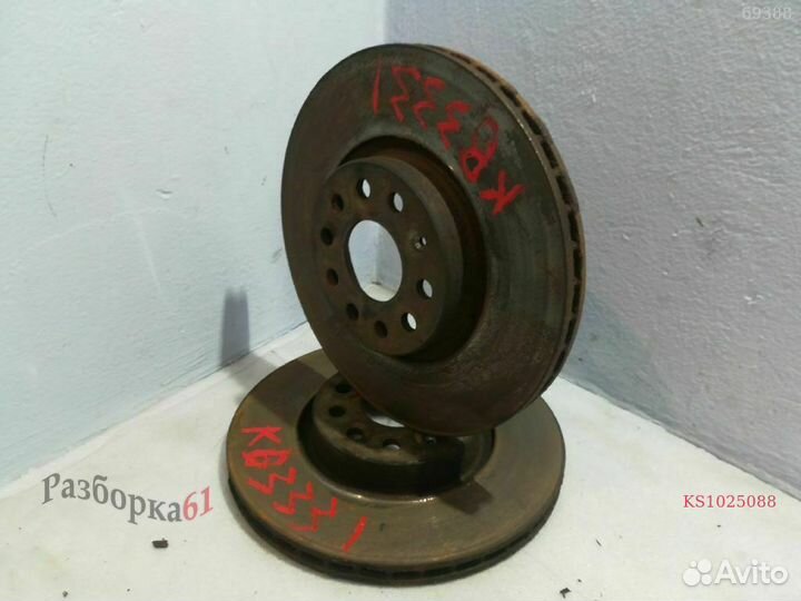 Диск тормозной volkswagen passat B7 Передний