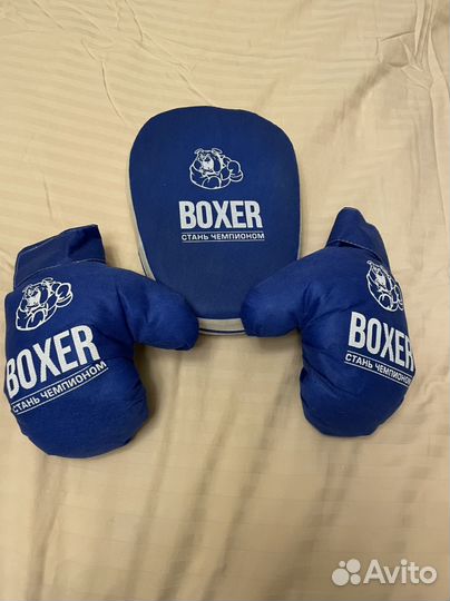 Лапа и перчатки боксерские детские