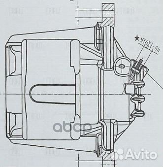 Суппорт торм. для а/м Peugeot 206 (00) /207