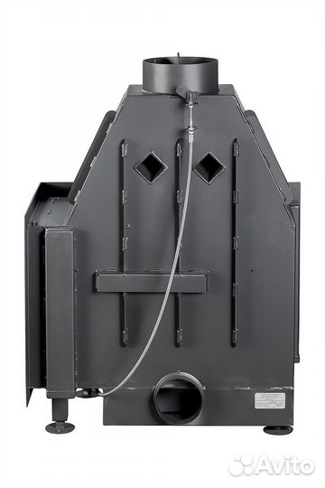 Камин Экокамин Альфа 700 R два стекла правая