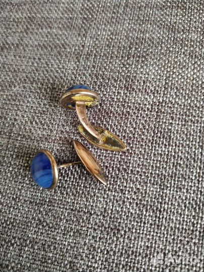 Запонки серебро