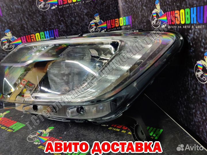 Фара renault logan 2 рестайлинг С 2018 левая