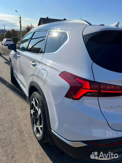 Hyundai Santa Fe 2.2 AMT, 2021, битый, 109 236 км