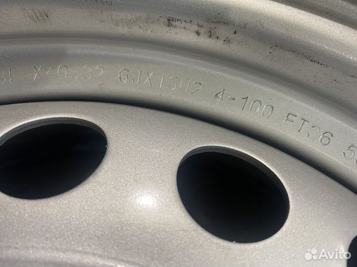 Диск штампованный R16 4*100 DIA 60.1