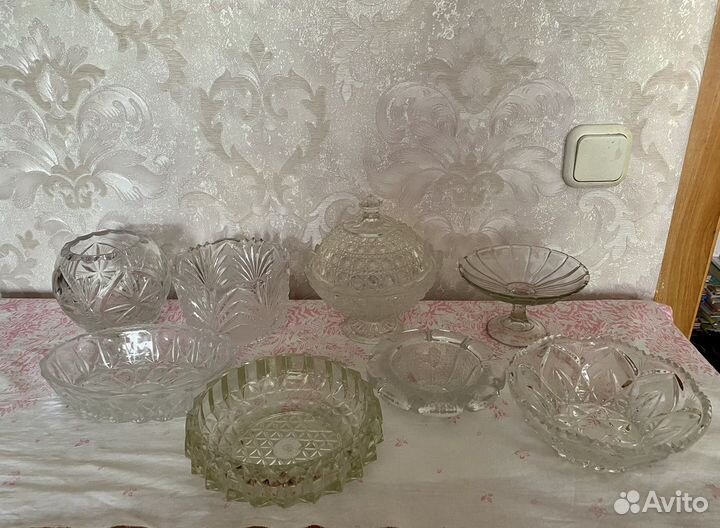 Хрустальные конфетницы СССР